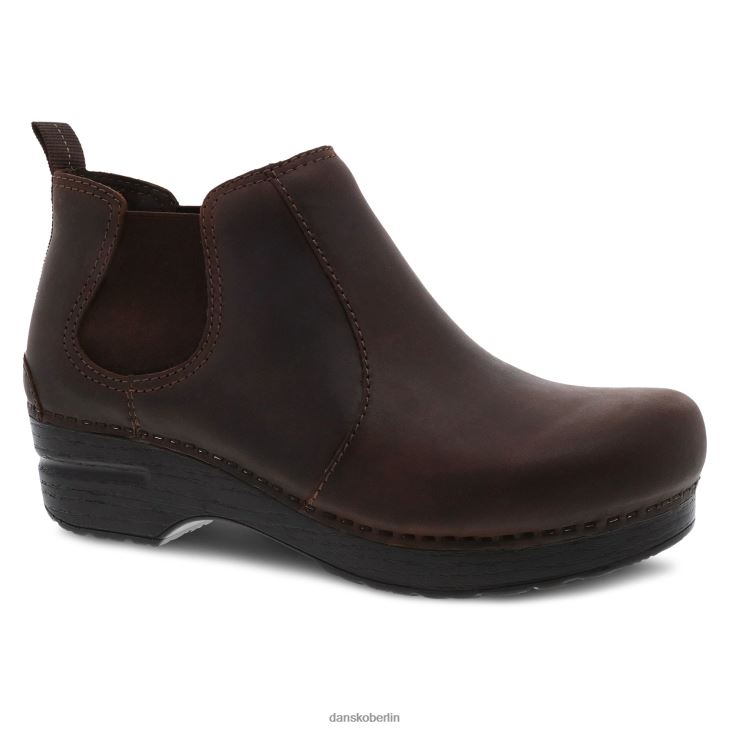 Dansko Frauen Frankie antikbraun geölt Stiefel und Stiefeletten L6BV60222