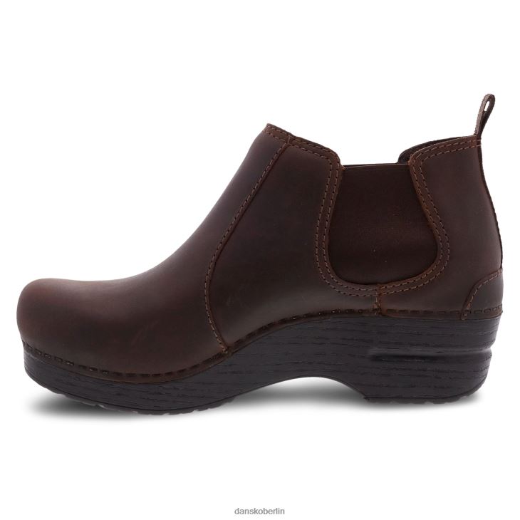 Dansko Frauen Frankie antikbraun geölt Stiefel und Stiefeletten L6BV60222