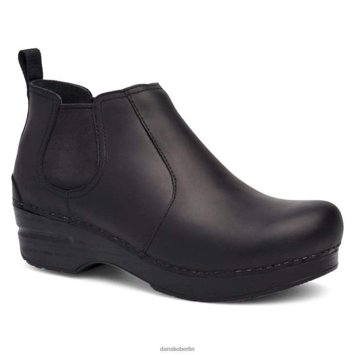 Dansko Frauen Frankie schwarz geölt Stiefel und Stiefeletten L6BV60223