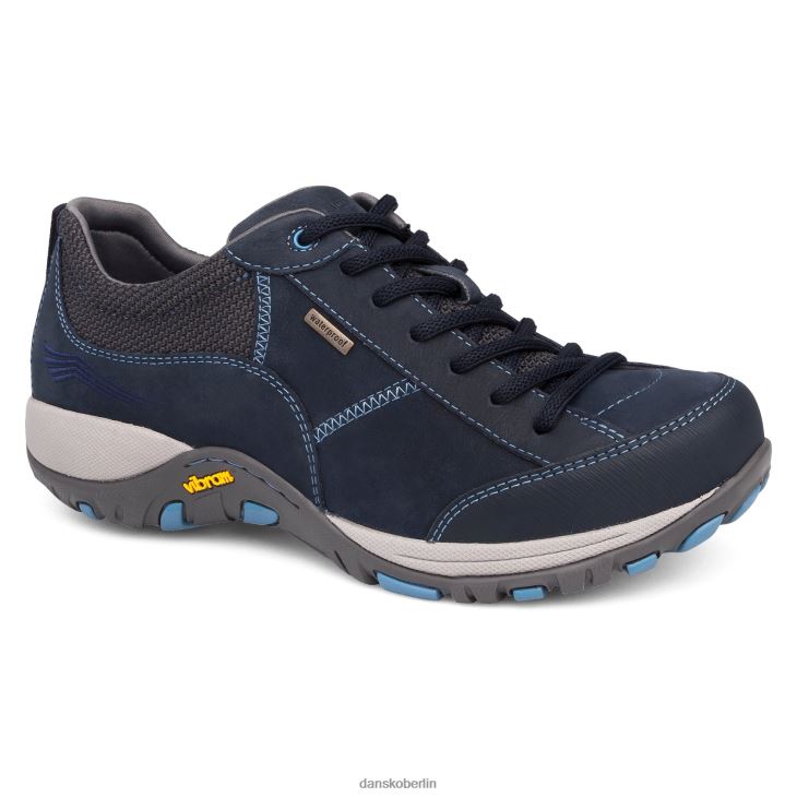 Dansko Frauen Paisley breit Marineblaues, gefrästes Nubukleder Turnschuhe & Outdoor L6BV60210