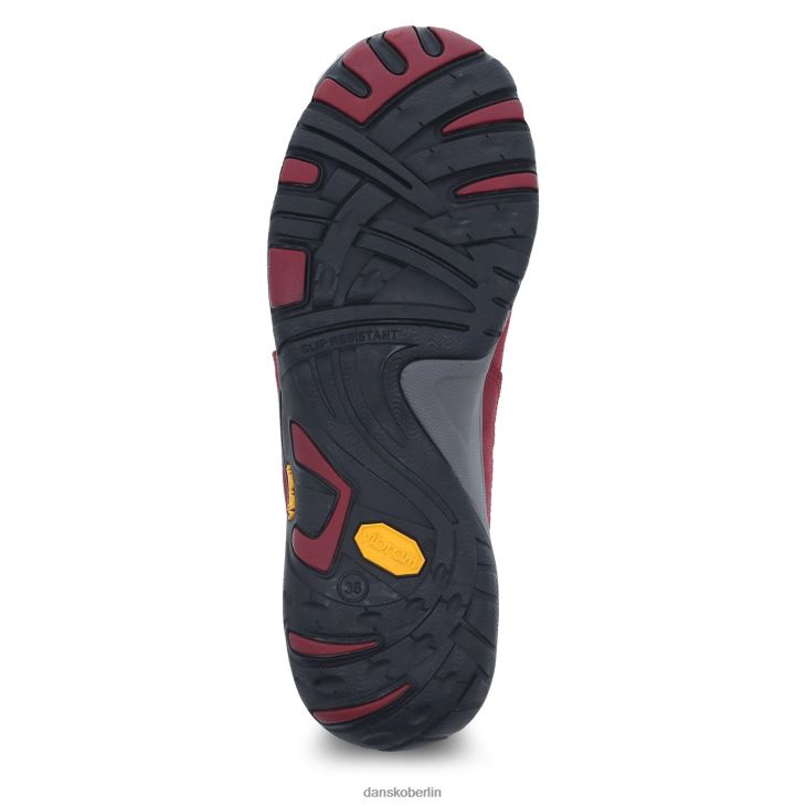 Dansko Frauen Paisley rotes brüniertes Wildleder Turnschuhe & Outdoor L6BV60209