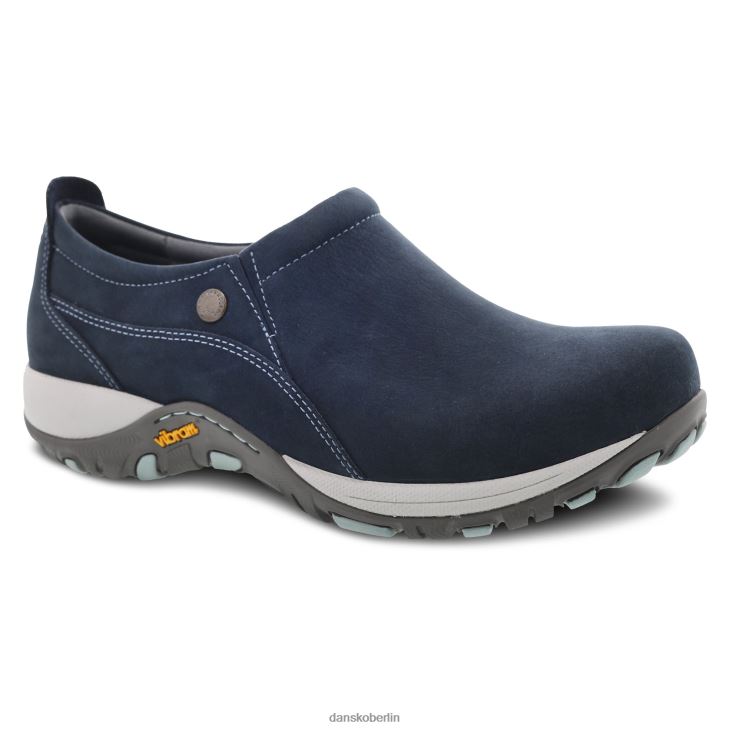 Dansko Frauen patti Marineblaues, gefrästes Nubukleder Turnschuhe & Outdoor L6BV60214