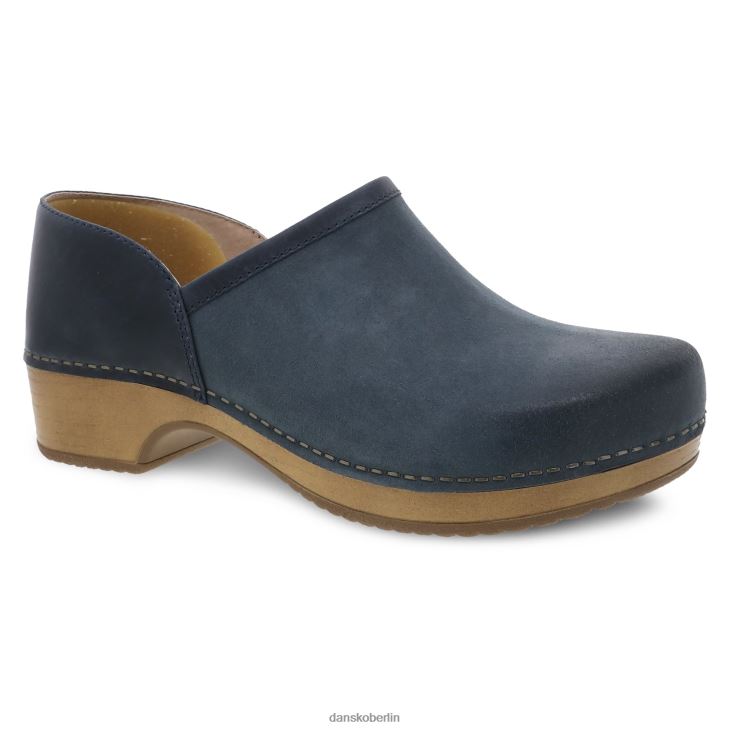 Dansko Frauen Brenna Marineblaues, brüniertes Wildleder verstopft L6BV60231