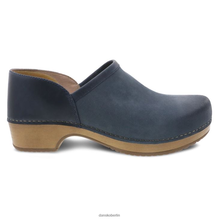 Dansko Frauen Brenna Marineblaues, brüniertes Wildleder verstopft L6BV60231