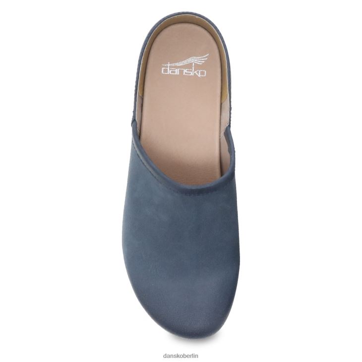 Dansko Frauen Brenna Marineblaues, brüniertes Wildleder verstopft L6BV60231