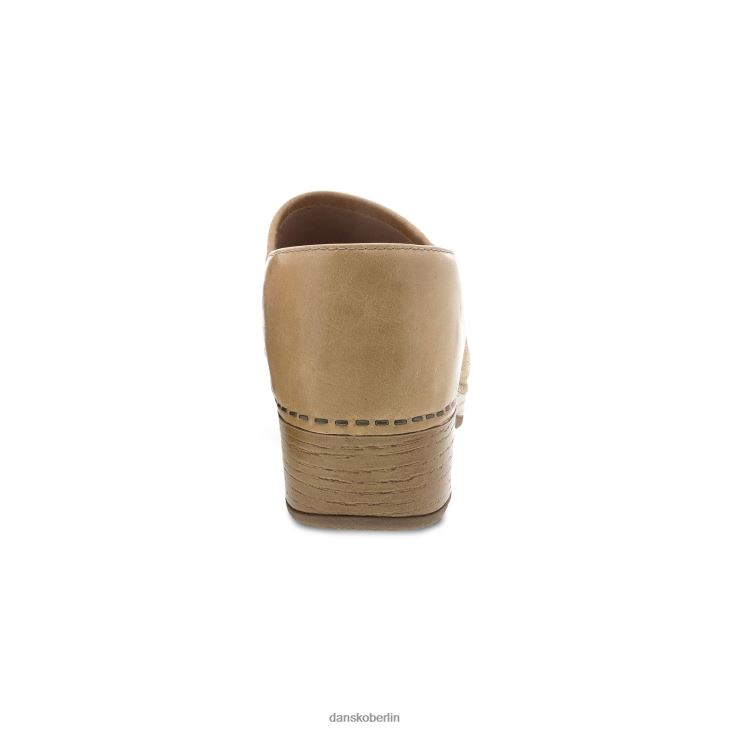 Dansko Frauen Brenna sandfarbenes Vollnarbenwildleder verstopft L6BV60232