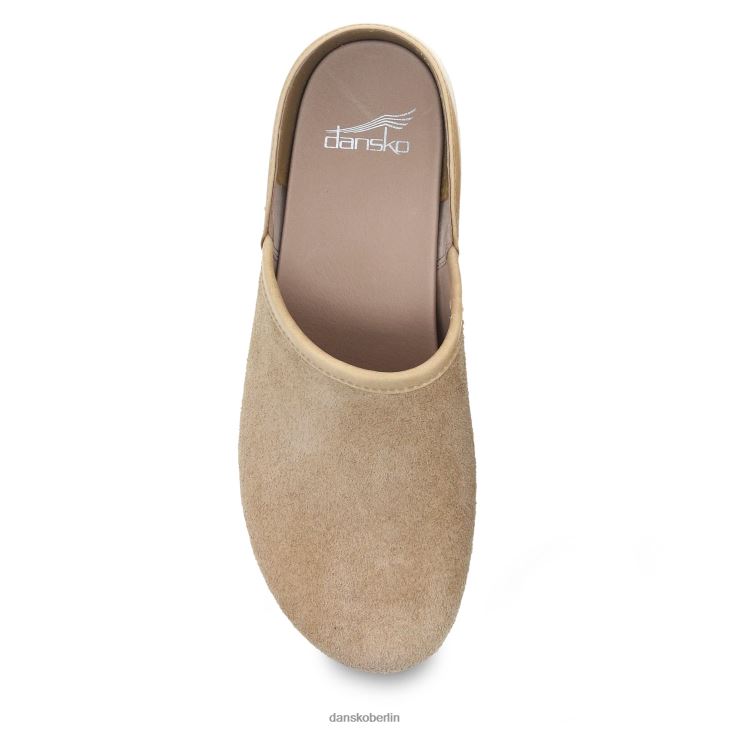 Dansko Frauen Brenna sandfarbenes Vollnarbenwildleder verstopft L6BV60232