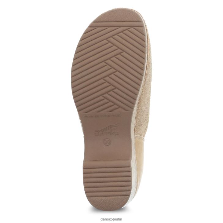 Dansko Frauen Brenna sandfarbenes Vollnarbenwildleder verstopft L6BV60232
