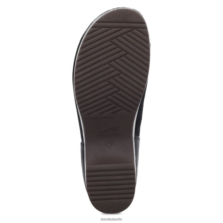 Dansko Frauen Brenna schwarzes brüniertes Wildleder verstopft L6BV60229