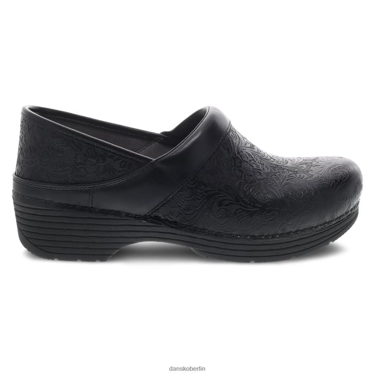 Dansko Frauen Es ist ein Profi schwarze Blumenprägung verstopft L6BV6038