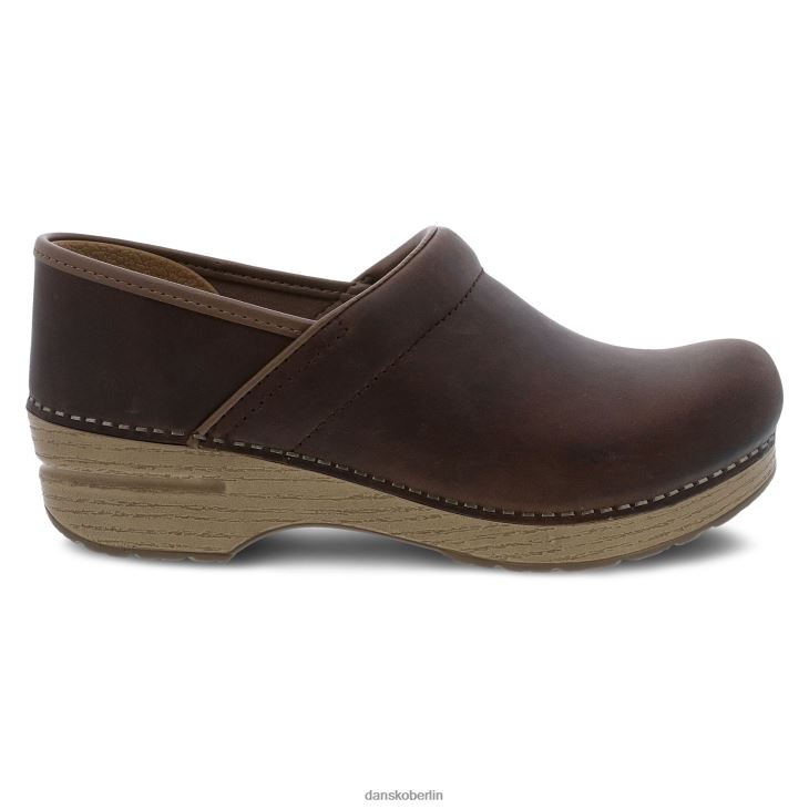 Dansko Frauen Fachmann Braun geölter Pull-up verstopft L6BV6034
