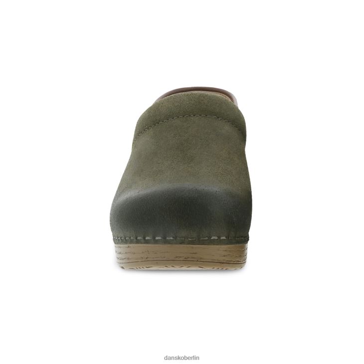Dansko Frauen Fachmann grün brüniertes Nubuk verstopft L6BV6028