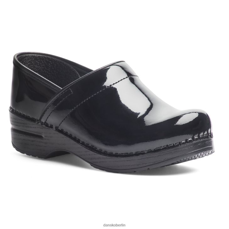 Dansko Frauen Fachmann schwarzes Lackleder verstopft L6BV6019
