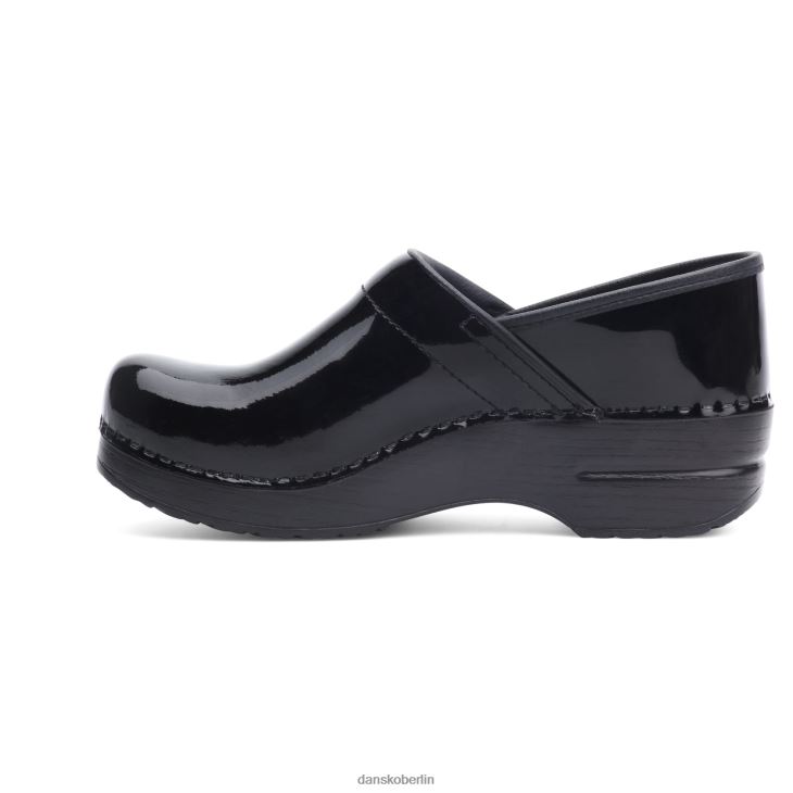Dansko Frauen Fachmann schwarzes Lackleder verstopft L6BV6019