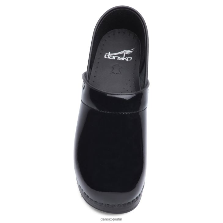 Dansko Frauen Fachmann schwarzes Lackleder verstopft L6BV6019