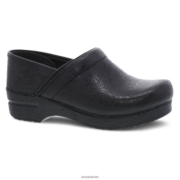 Dansko Frauen Fachmann schwarzes filigranes Leder verstopft L6BV6035