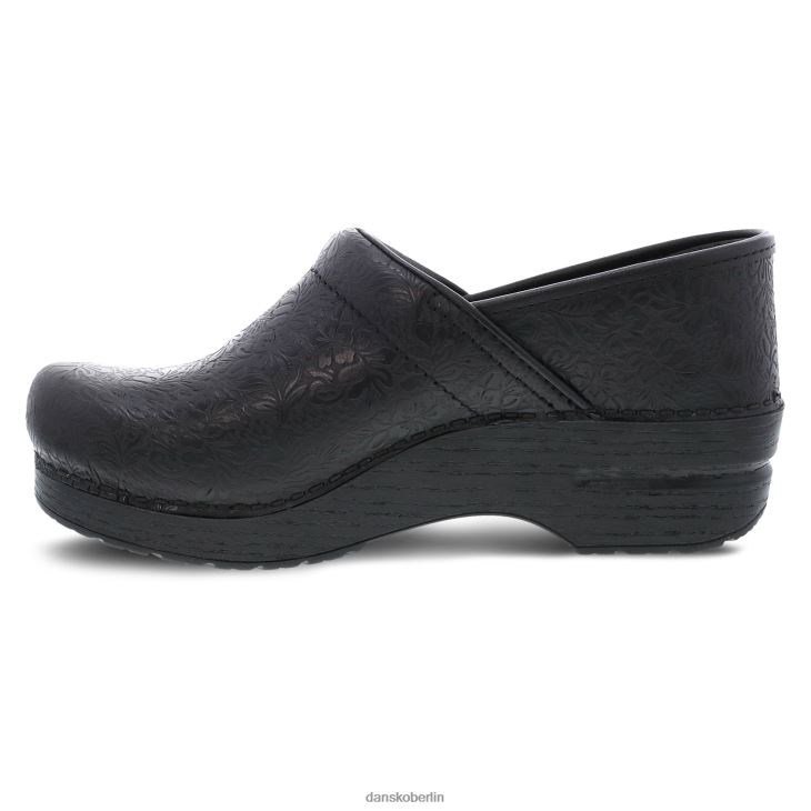 Dansko Frauen Fachmann schwarzes filigranes Leder verstopft L6BV6035