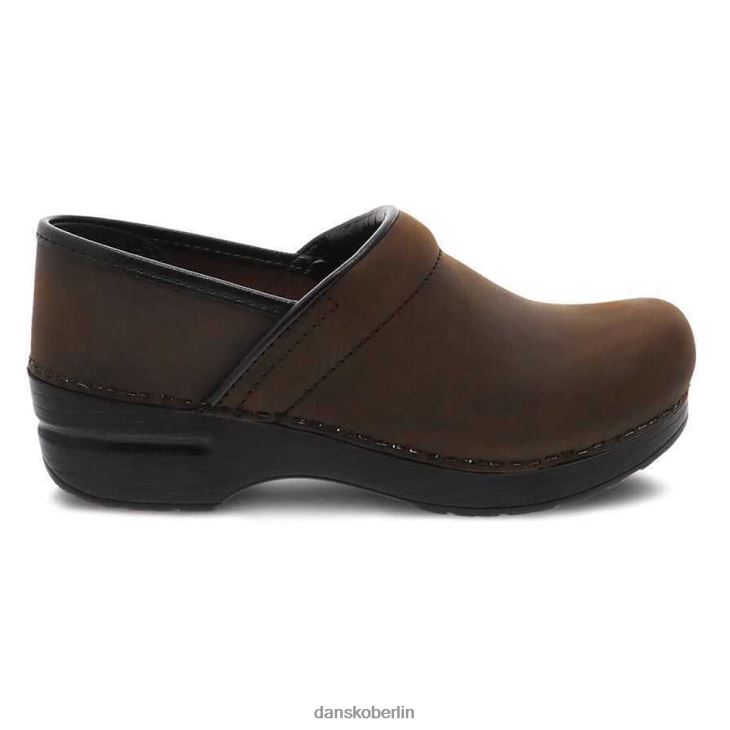 Dansko Frauen personalisierter breiter Profi antikbraun geölt verstopft L6BV6050