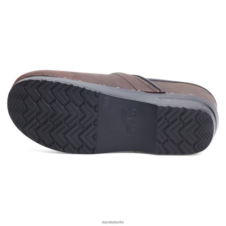 Dansko Frauen schmaler Profi antikbraun geölt verstopft L6BV60233