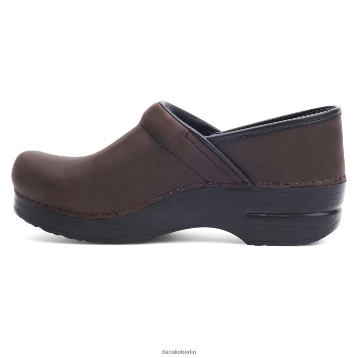 Dansko Frauen schmaler Profi antikbraun geölt verstopft L6BV60233