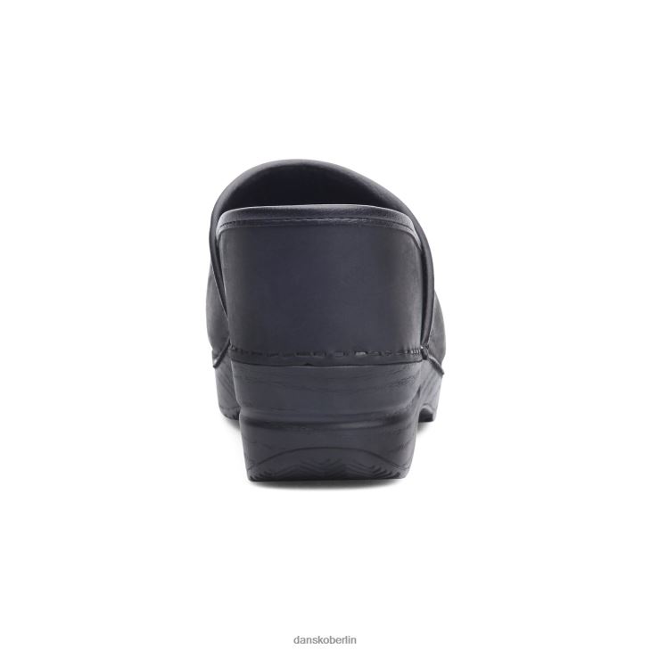 Dansko Frauen schmaler Profi schwarz geölt verstopft L6BV60235