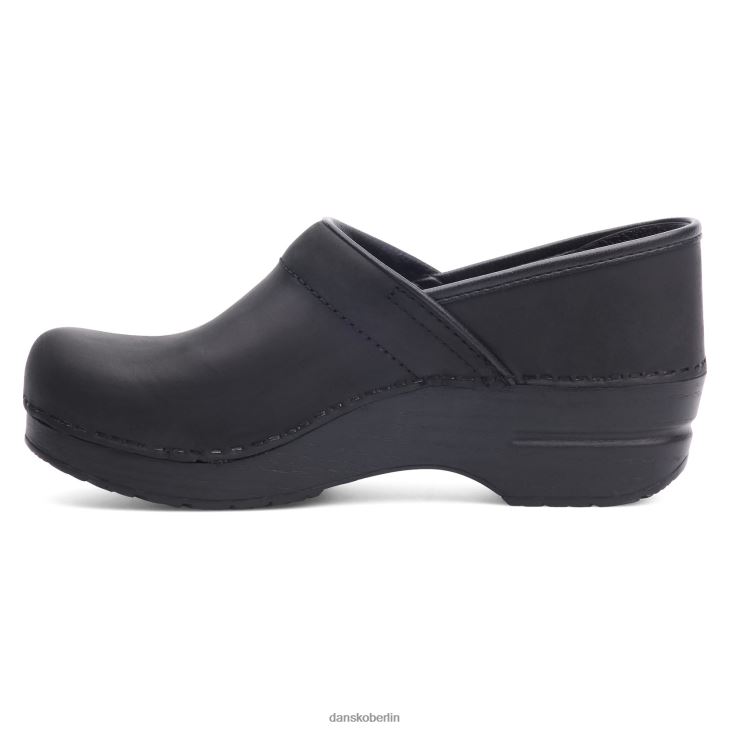 Dansko Frauen schmaler Profi schwarz geölt verstopft L6BV60235