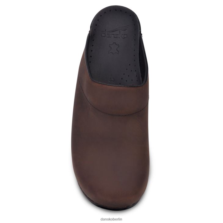 Dansko Männer Karl antikbraun geölt Slipper und Slipper L6BV60279