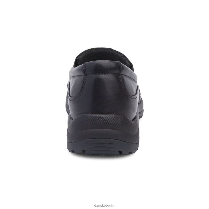Dansko Männer Wayne schwarzes Vollkorn Slipper und Slipper L6BV60281