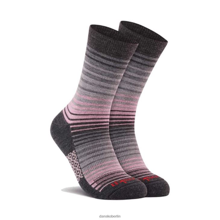 Dansko unisex Crew aus Merinowolle graue Streifen Socken L6BV60265